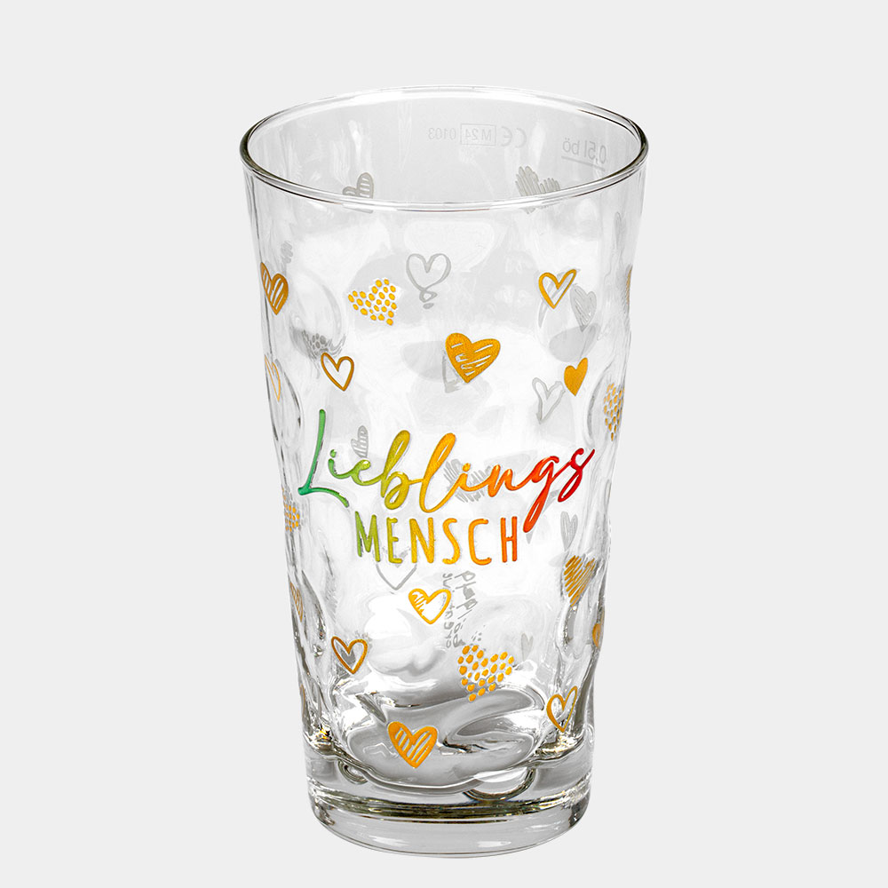 Dubbeglas 0,5 l Lieblings MENSCH