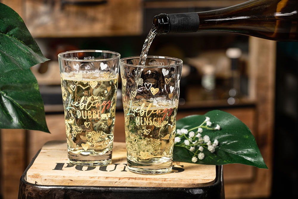 Dubbeglas 0,5 l, Lieblings MENSCH, Lieblings DUBBE