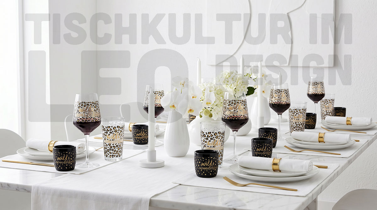 Tischkultur im Leo-Design