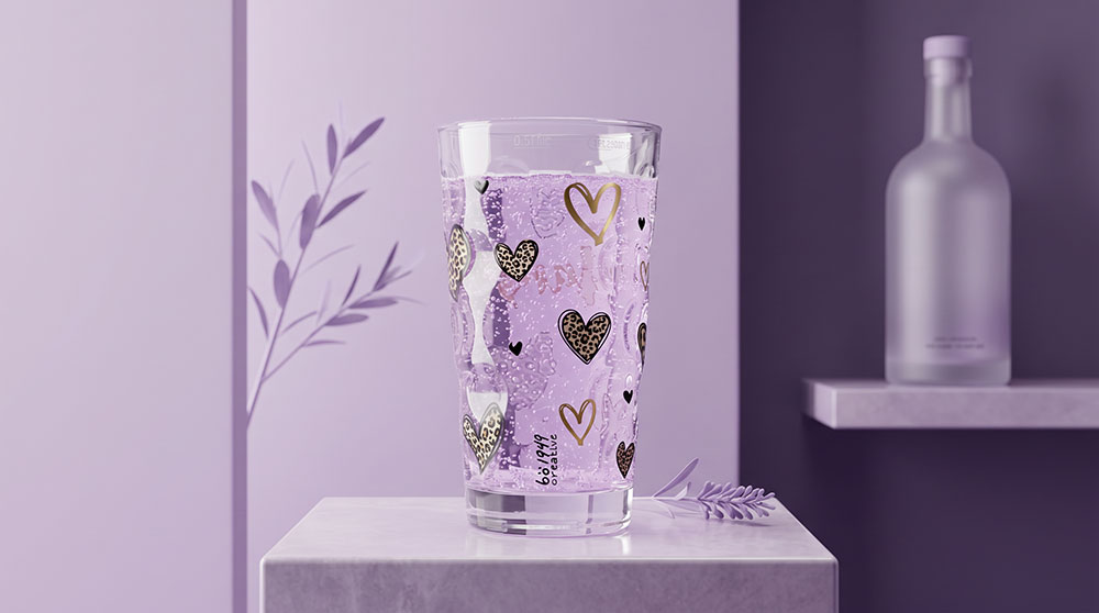 Dubbeglas mit Aufdruck Mama