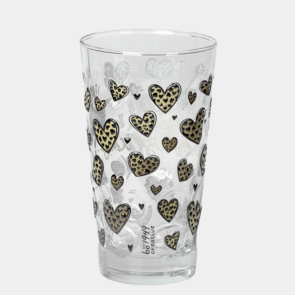 Dubbeglas mit Aufdruck wild & herzlich